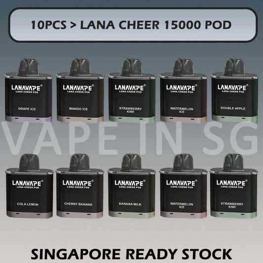 10pcs LANA CHEER 15000 POD BUNDLE in SINGAPORE at VAPEINSG