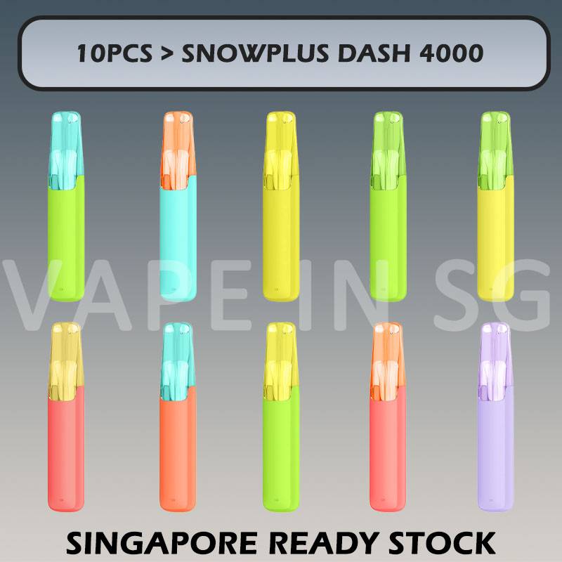 10pcs SNOWPLUS DASH 4000 BUNDLE in SINGAPORE at VAPEINSG