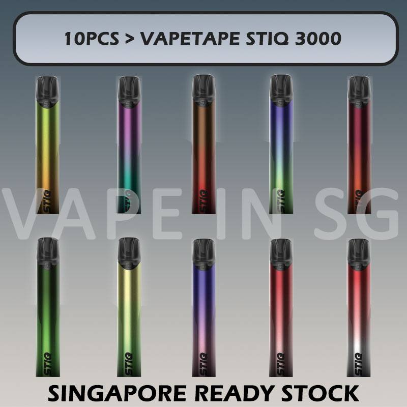 10pcs VAPETAPE STIQ 3000 BUNDLE in SINGAPORE at VAPEINSG