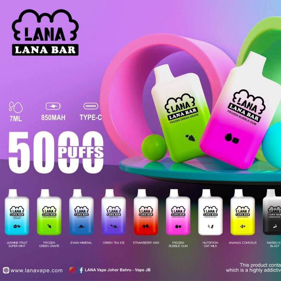 20pcs LANA BAR 5000 DISPOSABLE BUNDLE in SINGAPORE at VAPEINSG