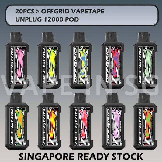20pcs-OFFGRID-VAPETAPE-UNPLUG-12000-POD-BUNDLE-SINGAPORE-VAPEINSG