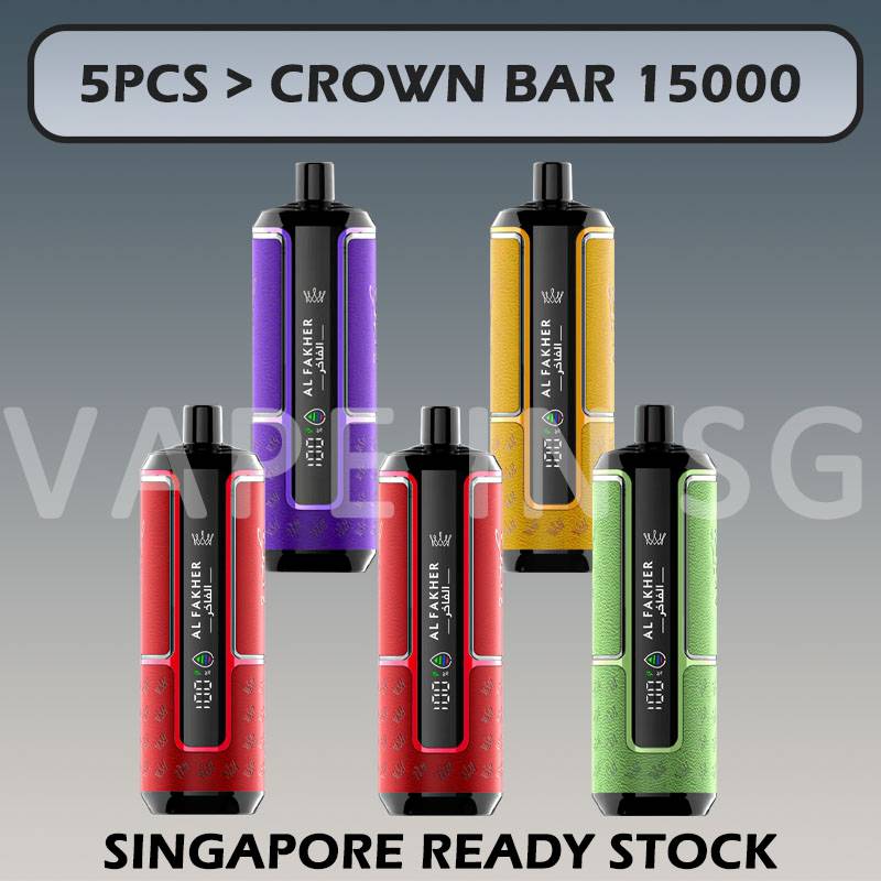 5pcs CROWN BAR 15000 BUNDLE in SINGAPORE at VAPEINSG