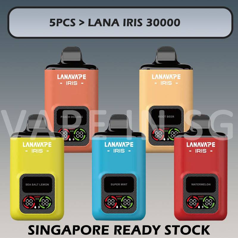 5pcs LANA IRIS 30000 BUNDLE in SINGAPORE at VAPEINSG
