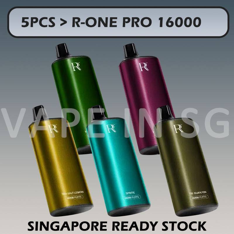 5pcs R-ONE PRO 16000 BUNDLE in SINGAPORE at VAPEINSG