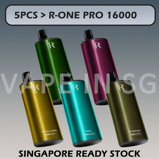 5pcs R-ONE PRO 16000 BUNDLE in SINGAPORE at VAPEINSG