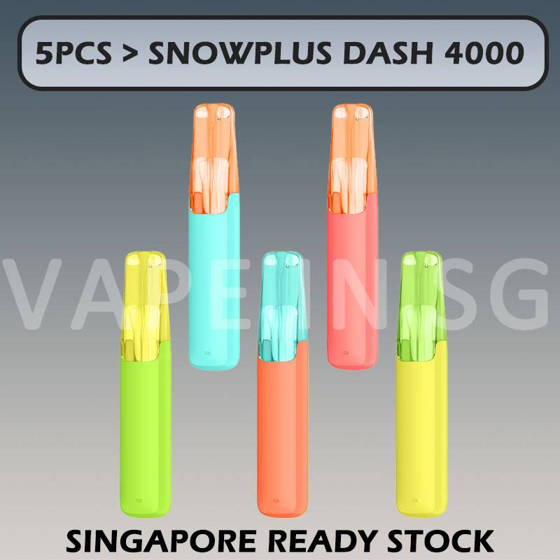 5pcs SNOWPLUS DASH 4000 BUNDLE in SINGAPORE at VAPEINSG