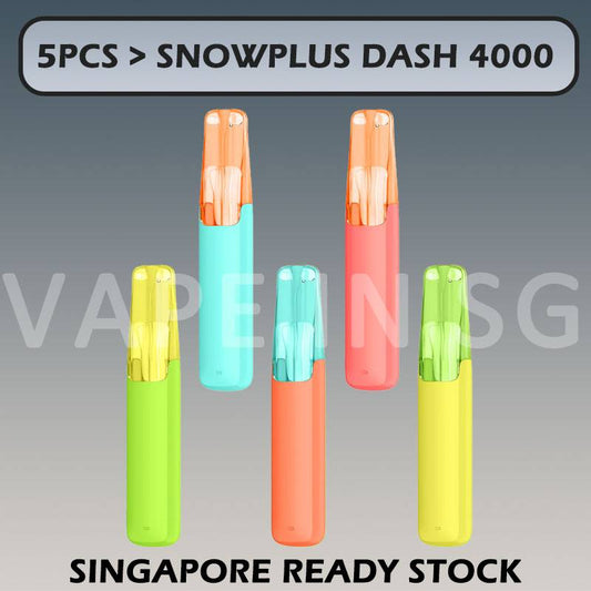 5pcs SNOWPLUS DASH 4000 BUNDLE in SINGAPORE at VAPEINSG