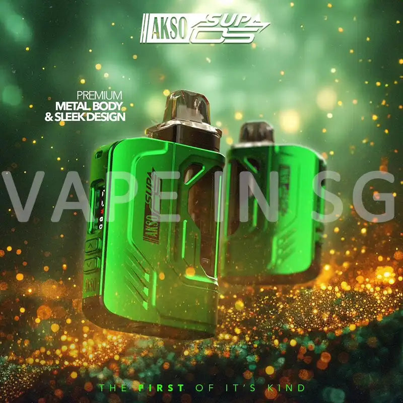 AKSO-SUPA-NOVA-PRO-12000-BATTERY-DEVICE-COLOR-NEON-GREEN-SINGAPORE-VAPEINSG