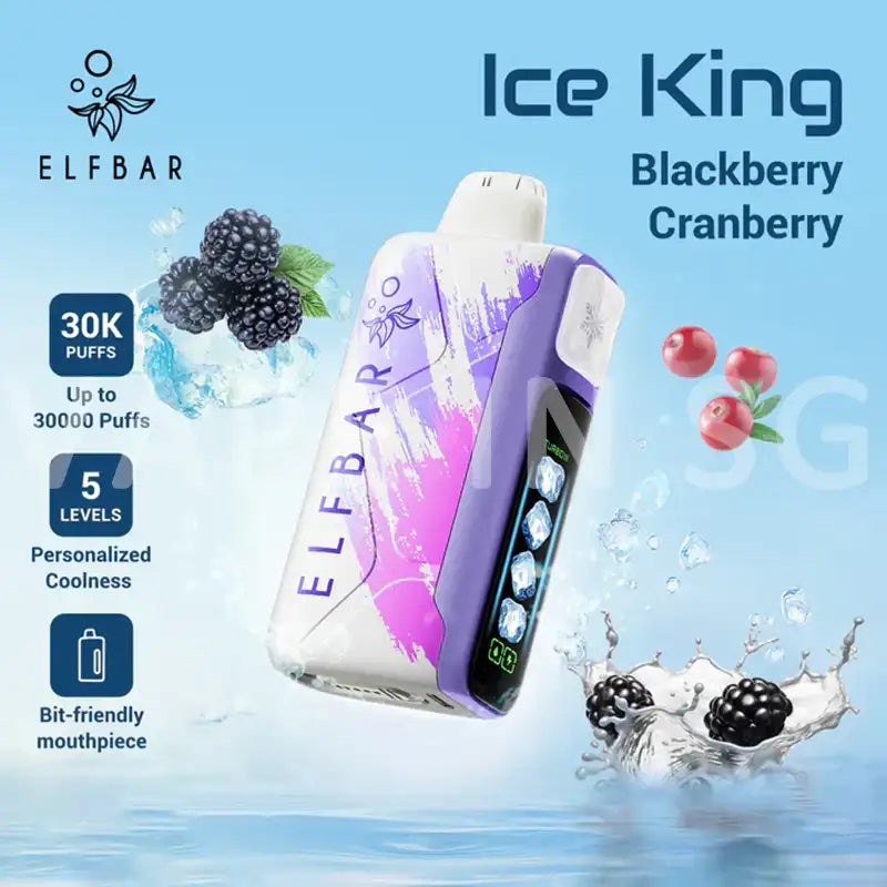 ELFBAR-ICE-KING-30000-DISPOSABLE-BLACKBERRY-CRANBERRY-SINGAPORE-VAPEINSG