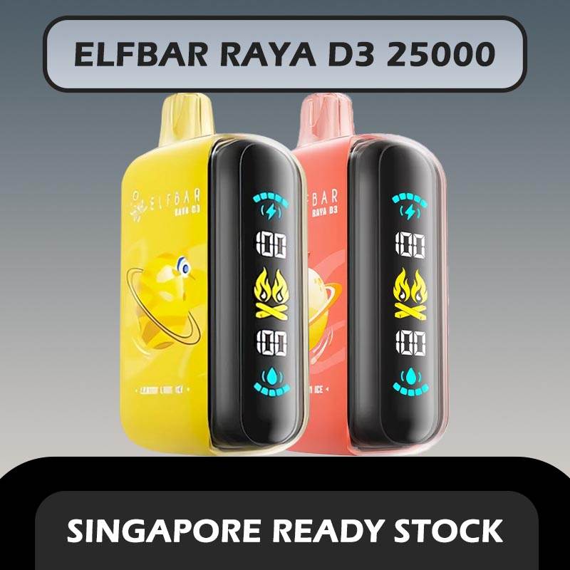 ELFBAR RAYA D3 25000 DISPOSABLE in SINGAPORE at VAPE IN SG