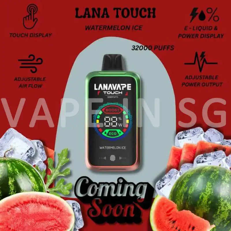 LANA-TOUCH-32000-PUFFS-DISPOSABLE-WATERMELON-ICE-SINGAPORE-VAPEINSG