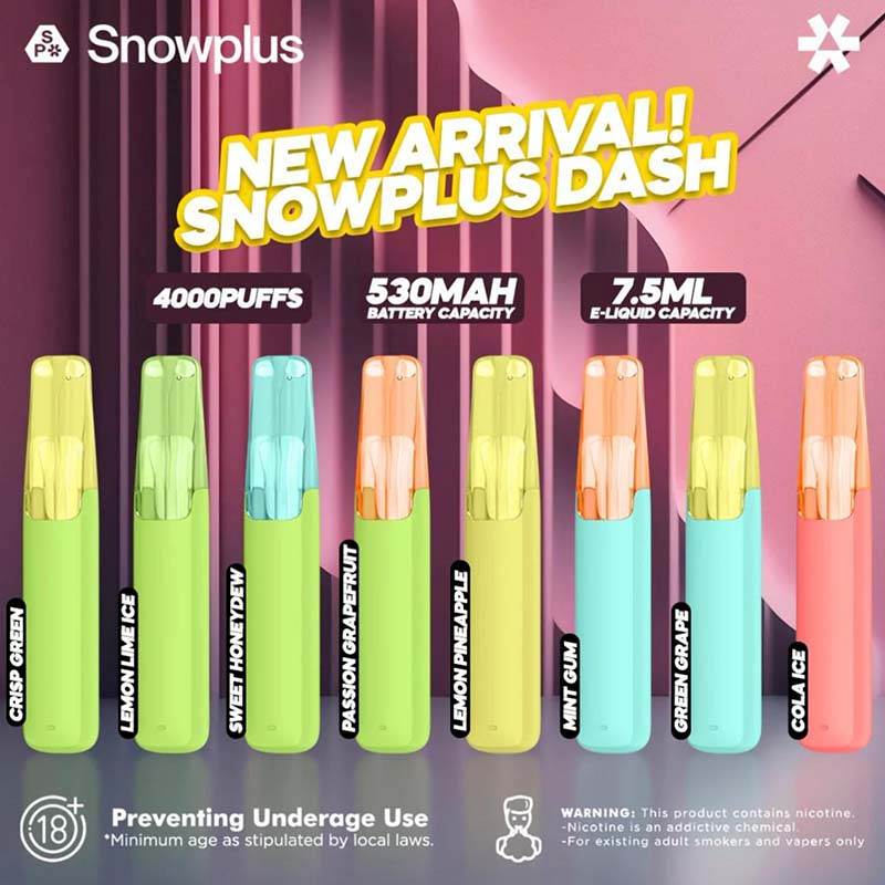 SNOWPLUS DASH 4000 puffs in SINGAPORE at VAPEINSG