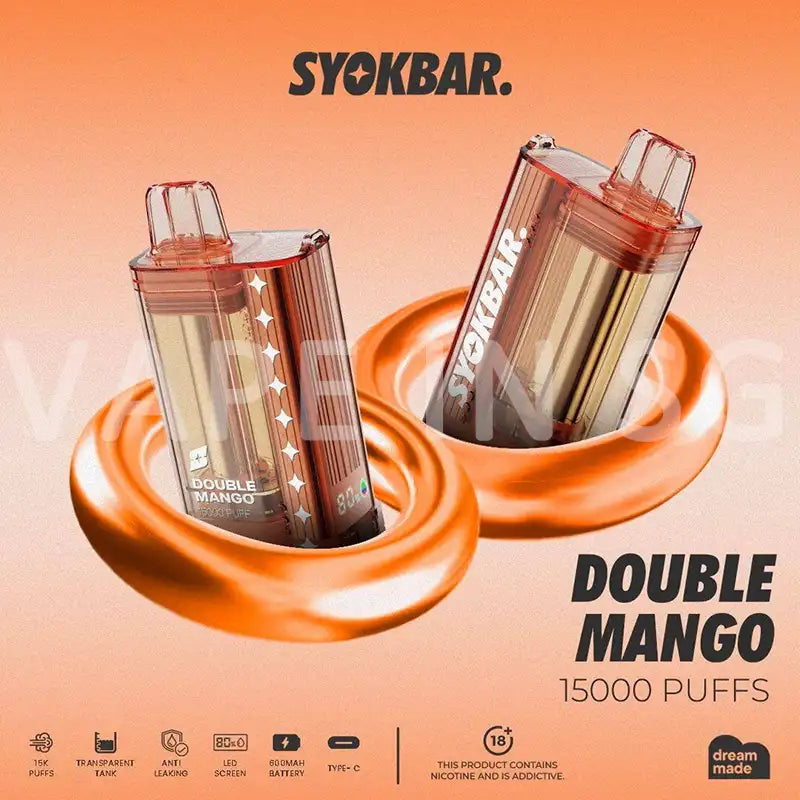 SYOKBAR-15000-DISPOSABLE-double-mango-SINGAPORE-VAPEINSG