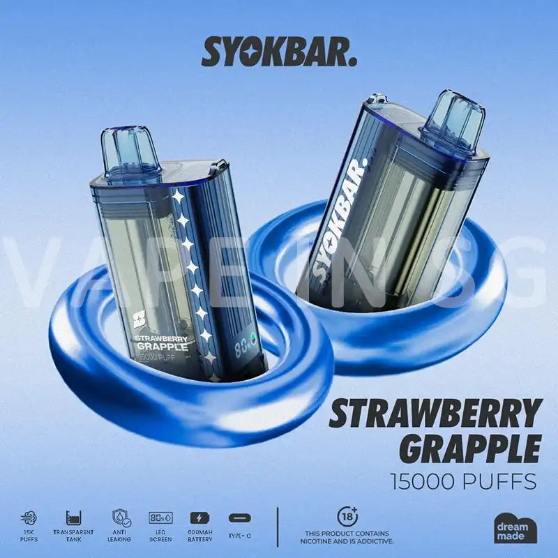 SYOKBAR-15000-DISPOSABLE-strawberry-grapple-SINGAPORE-VAPEINSG