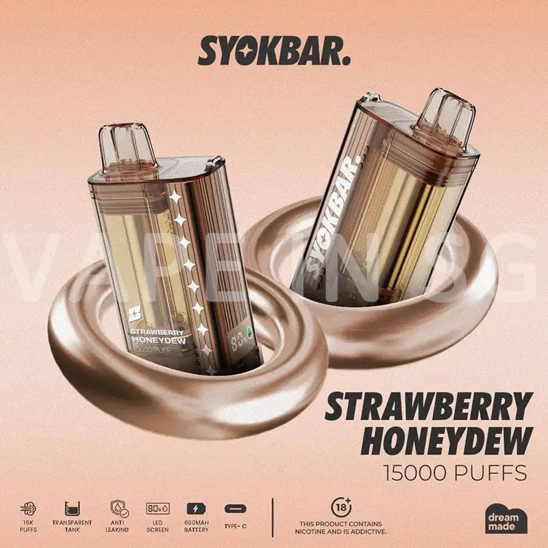 SYOKBAR-15000-DISPOSABLE-strawberry-honeydew-SINGAPORE-VAPEINSG