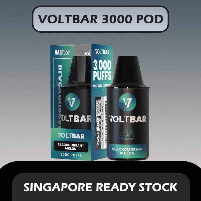 VOLTBAR 3000 DISPOSABLE CARTRIDGE POD in SINGAPORE at VAPE IN SG