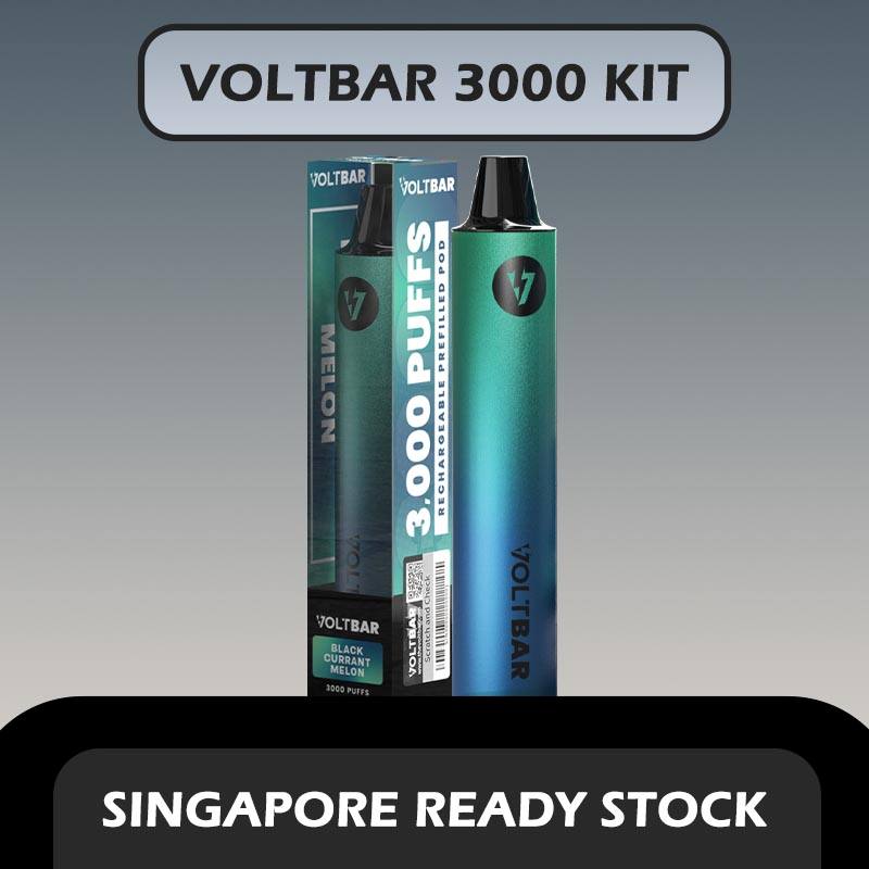 VOLTBAR 3000 DISPOSABLE STARTER KIT FULL SET in SINGAPORE at VAPE IN SG
