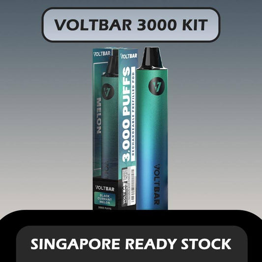 VOLTBAR 3000 DISPOSABLE STARTER KIT FULL SET in SINGAPORE at VAPE IN SG