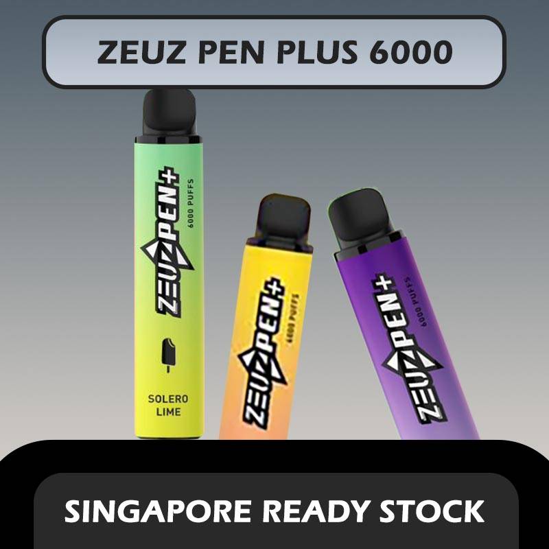 ZEUZ PEN PLUS 6000 DISPOSABLE in SINGAPORE at VAPE IN SG